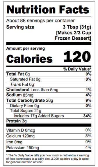 Nutrition Facts